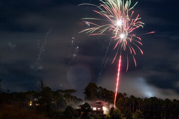 fireworks in the sky