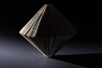 book paper origami sculpture