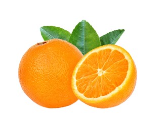 Naklejka na ściany i meble orange with leaves