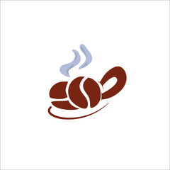 This vector themed coffee bean cup shaped, this vector is perfect for cafe logos, and indoor accessories.