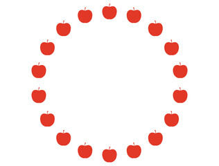 リンゴ11　林檎　りんご　フレーム