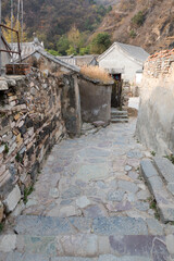 The alley under the ancient village of Ming and Qing Dynasties in Beijing
