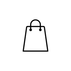 shopping bag icon, shopping bag symbol for your web site