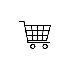 Shopping Cart symbol for your web site, Trolley icon vector
