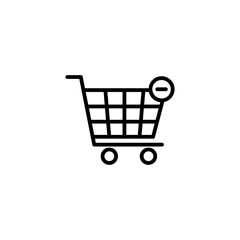 Shopping Cart symbol for your web site, Trolley icon vector