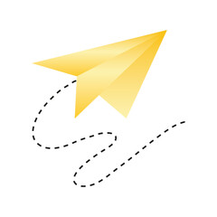 paper plane creativity icon design