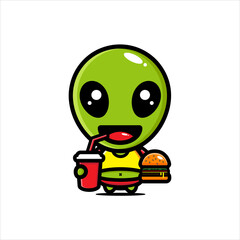 character design of cute fat aliens