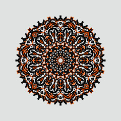 Naklejka premium ornamental round lace ornament