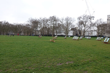 Fototapeta na wymiar Park scenery in London, England