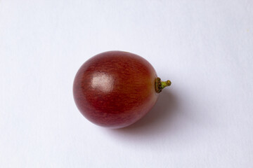 Pink grape berry isolated on white background