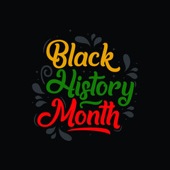 black history month celebrations design template.