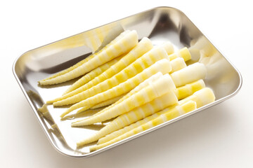 根曲がり竹の水煮、保存食

