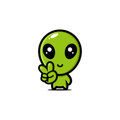 cute alien character design