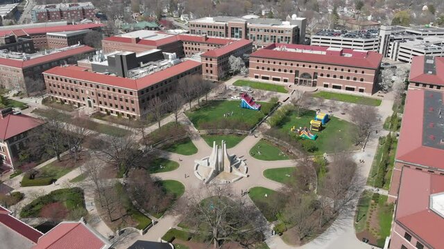 Aerial View of College Campus