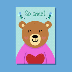 teddy bear with heart