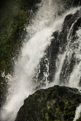 waterfall on the rocks