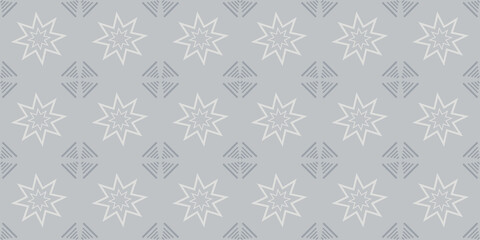 Geometric background pattern. Colors: silver-gray shades. Seamless wallpaper texture. Vector graphics