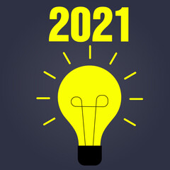New year 2021 concept 