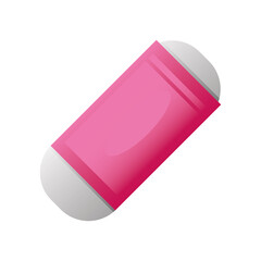 back to school eraser supply icon design