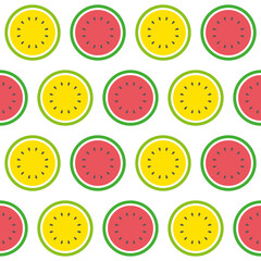 Fototapeta premium フルーツ パターン スイカ B
