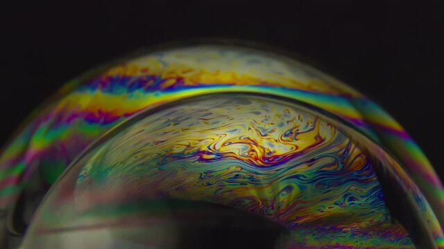 Beautifull colors from soap bubbles, planet like looks. how planets could look like in space. Usable as overlay's.