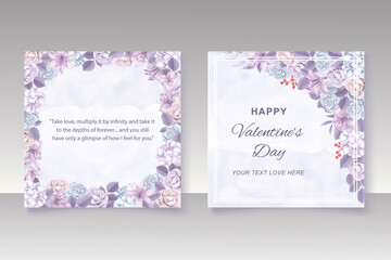 Valentine's day background with handrawn