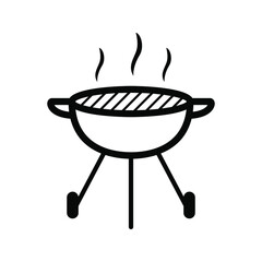 Charcoal grill icon