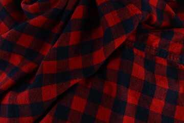 red square pattern fabric