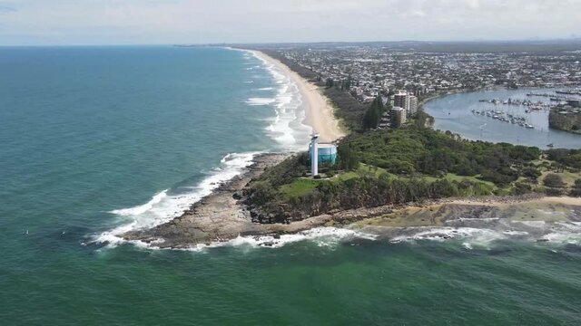 aerial view of beach at point cartwright