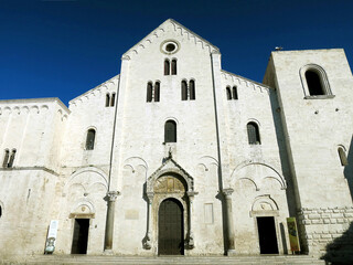Fototapeta premium The Saint Nicholas Basilica in Bari, ITALY, where most of the relics of St. Nicholas are kept today