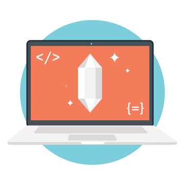 Vector icon of clean code 