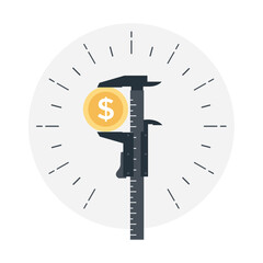 Vector illustration showing concept of precision