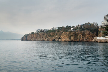 Beautiful view of the city in Antalya. Antalya is a town on the Mediterranean coast.