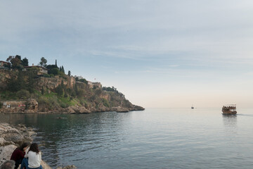 Beautiful view of the city in Antalya. Antalya is a town on the Mediterranean coast.