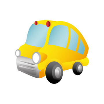 school bus transport vehicle cartoon icon design