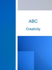 Blue and white geometric business concept template background web design corporate branding identity creative cover page ebook technology science presentation 