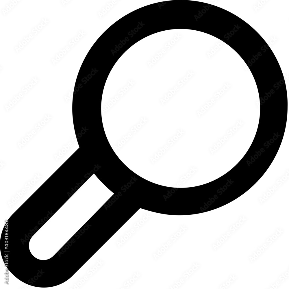 Poster Magnifier Line Vector Icon