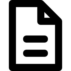 Documents Line Vector Icon