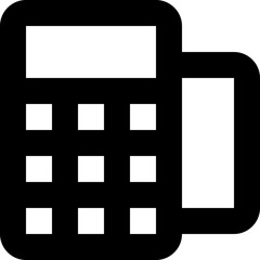 Card Terminal Line Vector Icon
