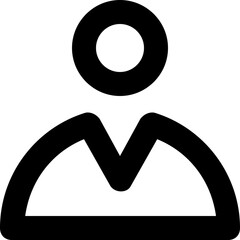 Avatar Line Vector Icon