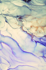 Obraz premium Alcohol ink art.Mixing liquid paints. Modern, abstract colorful background, wallpaper. Marble texture.Translucent colors