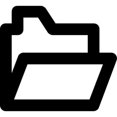 Folder Line Vector Icon