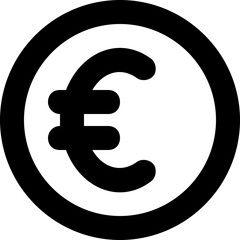 Euro Line Vector Icon