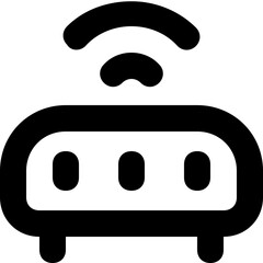 Wifi Router Vector Line Icon
