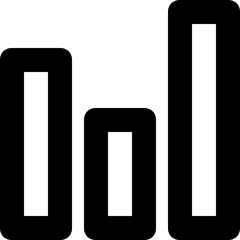 Bar Chart Vector Line Icon