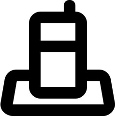 Intercom Vector Line Icon