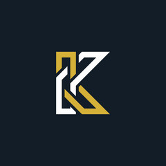 logo letter K line geometric