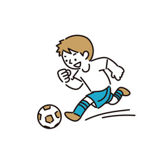 サッカーが上手な男の子
