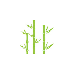 Bamboo Logo Template vector icon illustration design