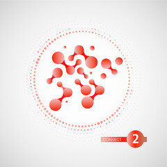 Connect network dot background. line vector tech abstract technology. Digital node data plexus pattern